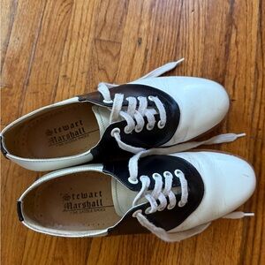 Vintage Stewart Marshall Black and White Saddle Shoes